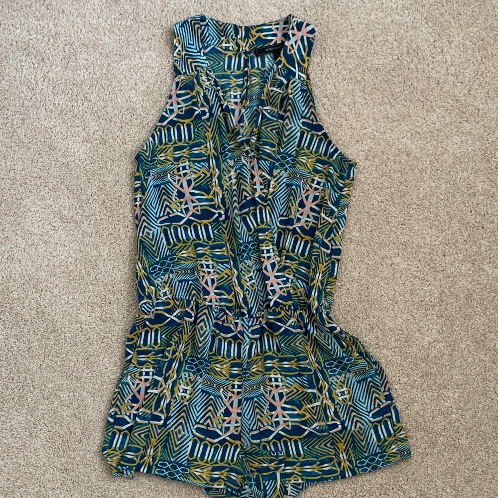 BCBGMaxAzria Multicolor Geometric Mini Dress